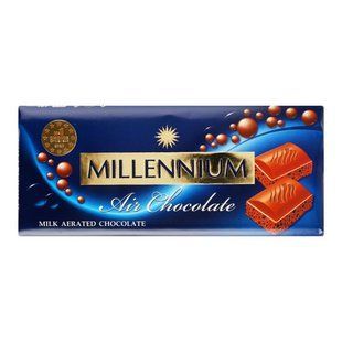 Шоколад молочний пористий Millennium, 85 г