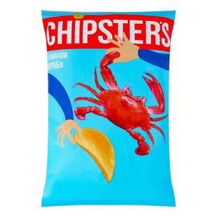 Чіпси зі смаком крабу Chipster's, 100 г