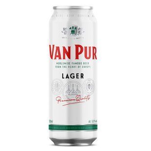 Пиво світле Lager з/б Van Pur, 0.5 л
