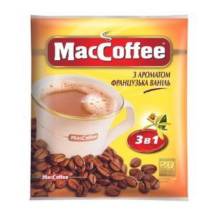 Напій кавовий розчинний 3в1 Французька ваніль MacCoffee, 18 г
