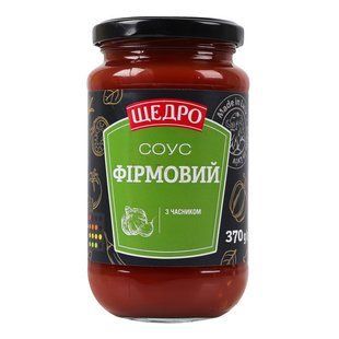 Соус Фірмовий с/б Щедро, 370 г
