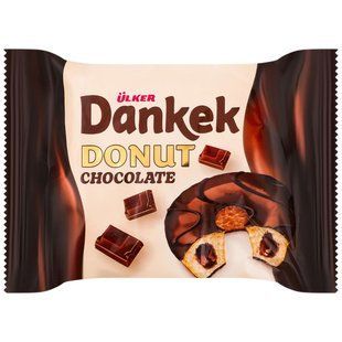Донат із кремовою начинкою та полуничним соусом i, ULKER 40 г