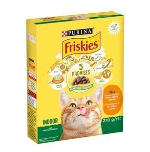 Корм сухий для котів З куркою індичкою та овочами Friskies, 270 г