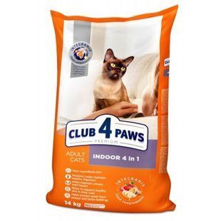 Корм сухий для котів Indoor 4 in 1 Premium Club 4 Paws, 100 г