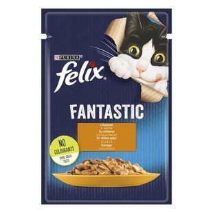 Корм для котів з куркою у желе Fantastic Felix, 85 г