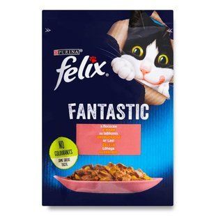 Корм для котів з лососем у желе Fantastic Felix, 85 г