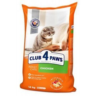Корм сухий для котів Курка Premium Club 4 Paws, 100 г