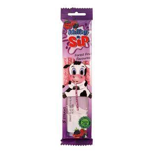 Трубочка для молока зі смаком лісових ягід Milky Sip, 30 г