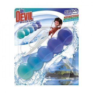 Блок для очищення унітазу Bicolor Полярна вода Dr.Devil, 1 шт/уп.
