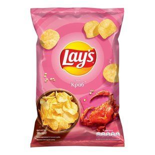 Чіпси зі смаком краба Lay's, 120 г