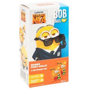 Набір цукерка фруктова страйпси манго+ігрушка Bob Snail, 20 г