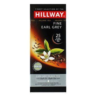 Чай пакетований чорний Fine Earl Grey Hillway, 25 шт/уп.