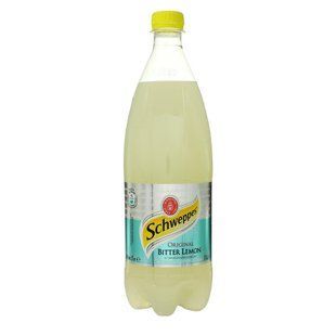 Напій сильногазований на ароматизаторах Bitter Lemon Schweppes, 1 л